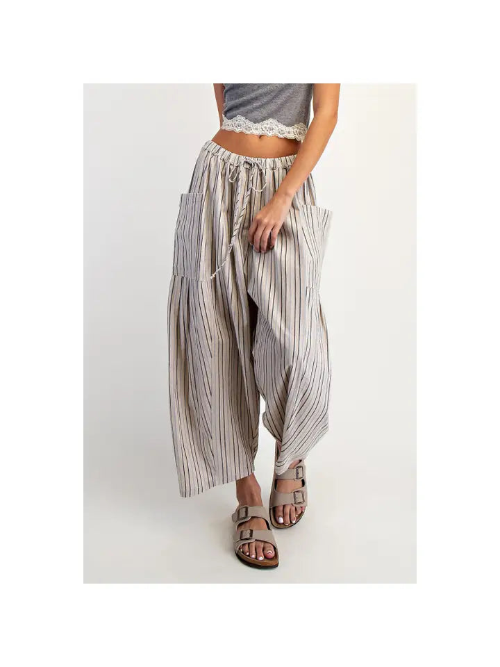 Wide Leg Striped Pants