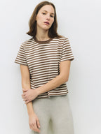 Brown Stripe Cooper Tee