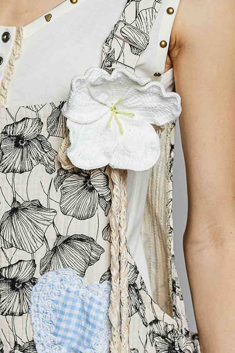 Handmade Trim Detail Crochet Flower Belt