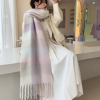 Plush Plaid Scarf