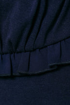 Ruffle Detail Babydoll Knit Dress