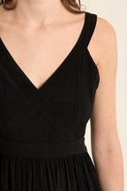 Black V-Neck Dress