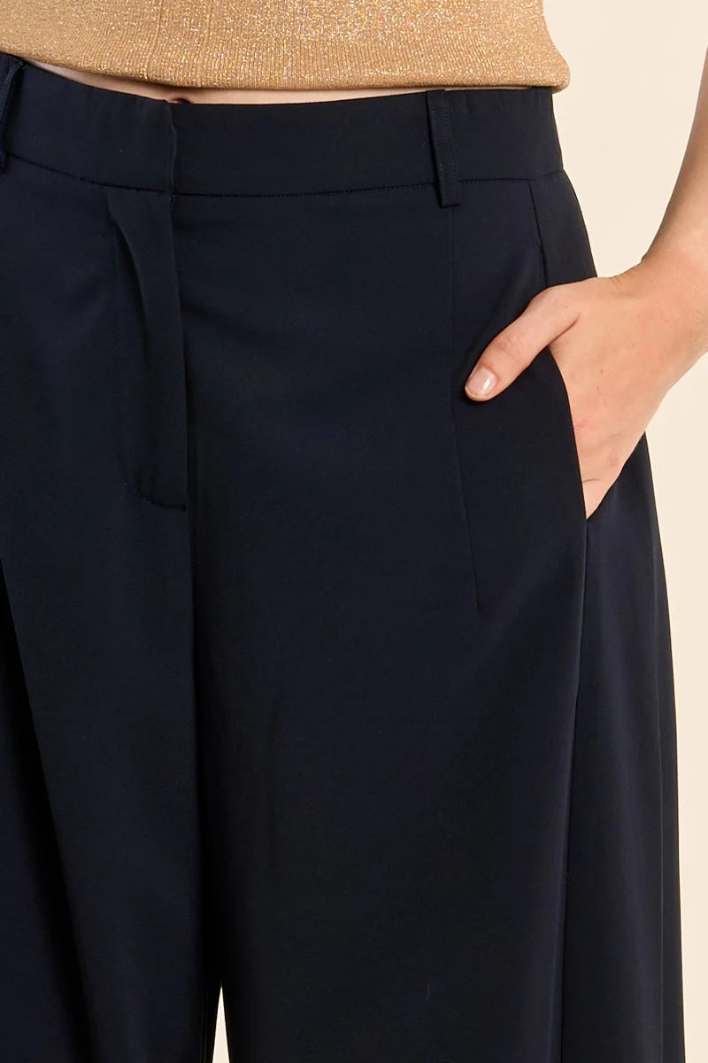 Wide Leg Tailored Trousers