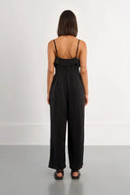 Black Ruffled Jumpsuit