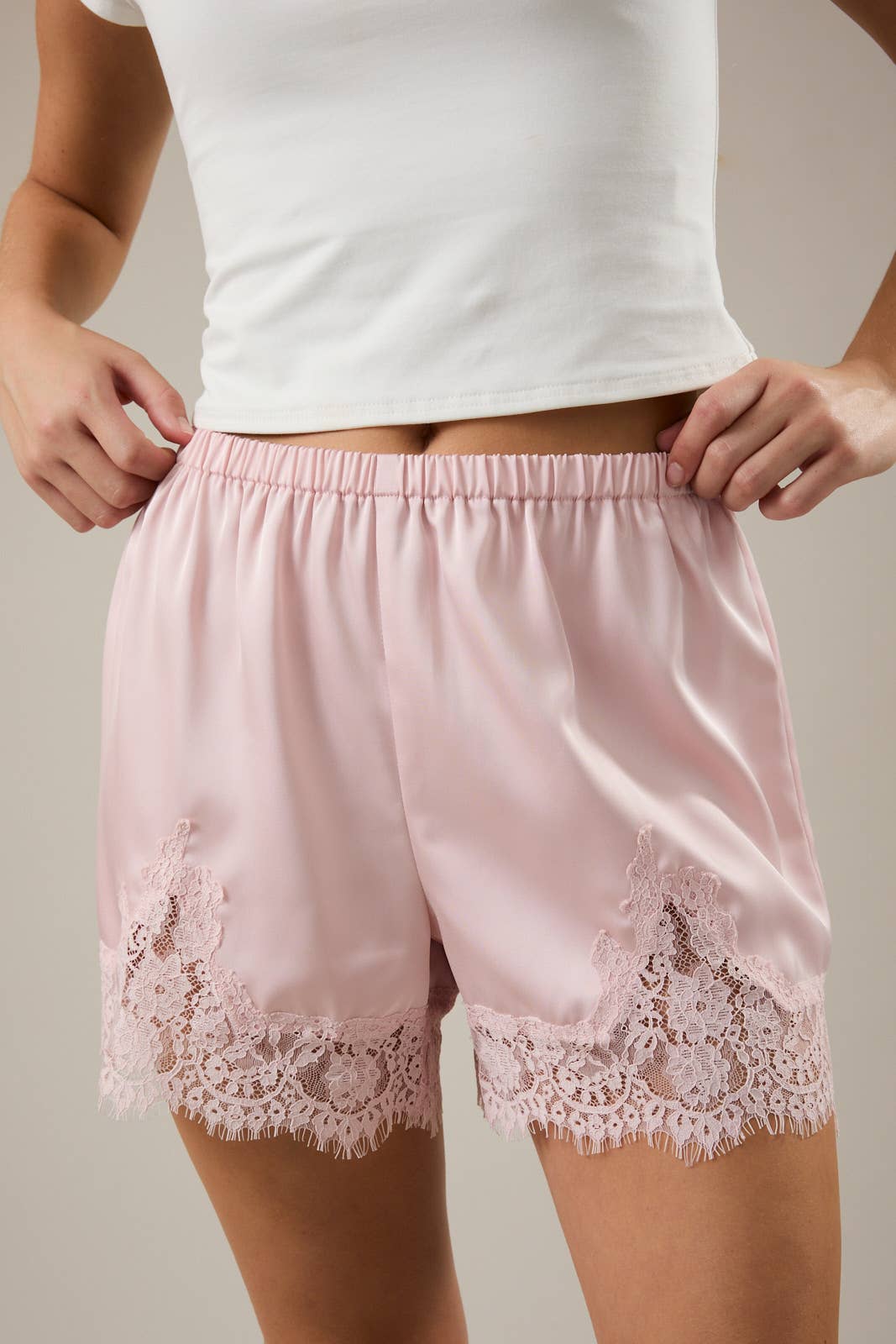 Lace Trim Shorts