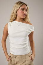 Off-the-Shoulder Sweater Top