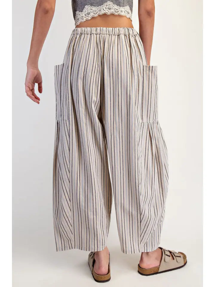 Wide Leg Striped Pants
