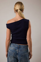 Off-the-Shoulder Sweater Top