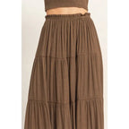 Smocked Tube Top & Tiered Skirt Set