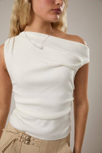 Off-the-Shoulder Sweater Top