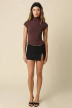 Mila Stripe Mock Neck Top