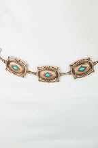 Rectangle Concho Chain Belt