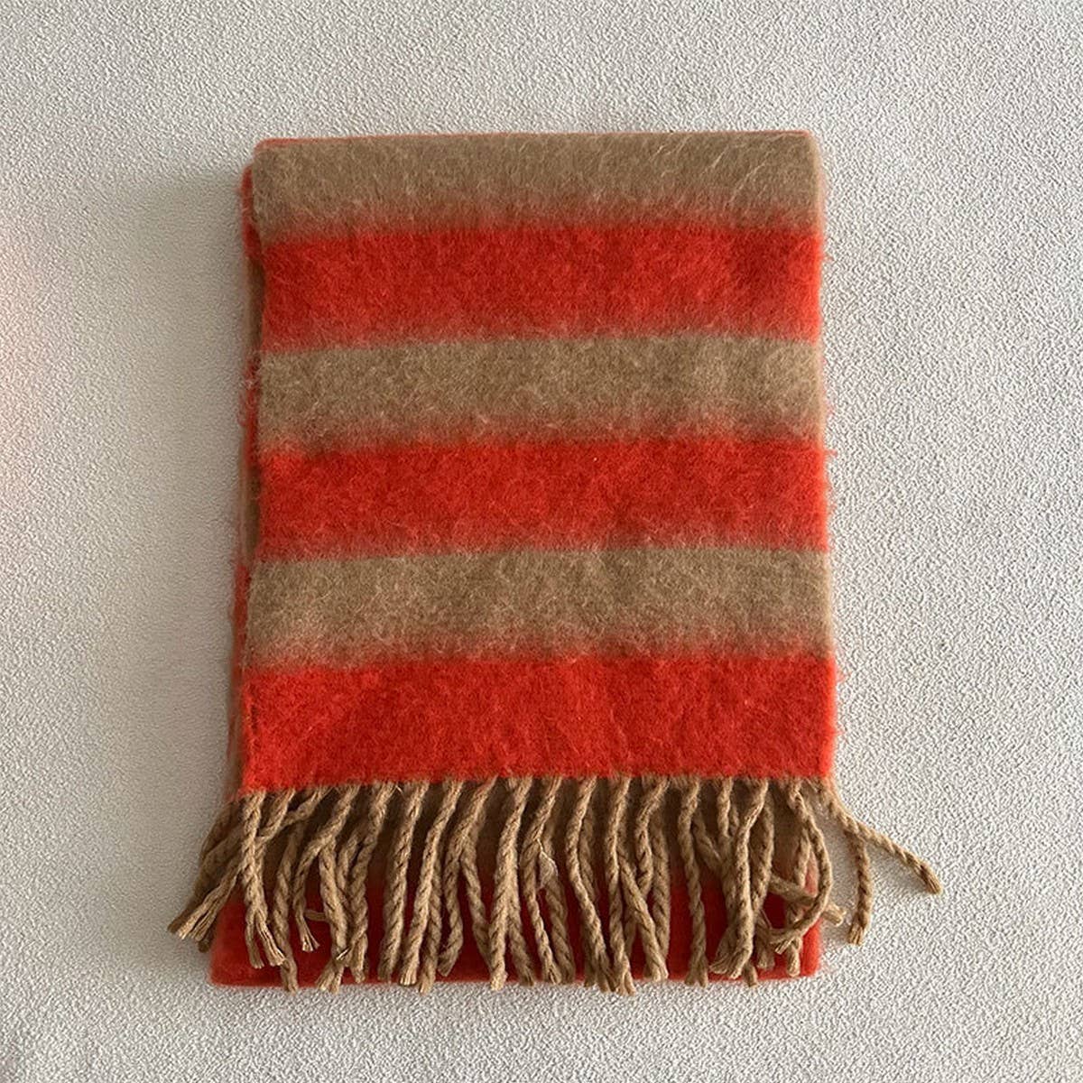 Blue-Brown Stripe Scarf