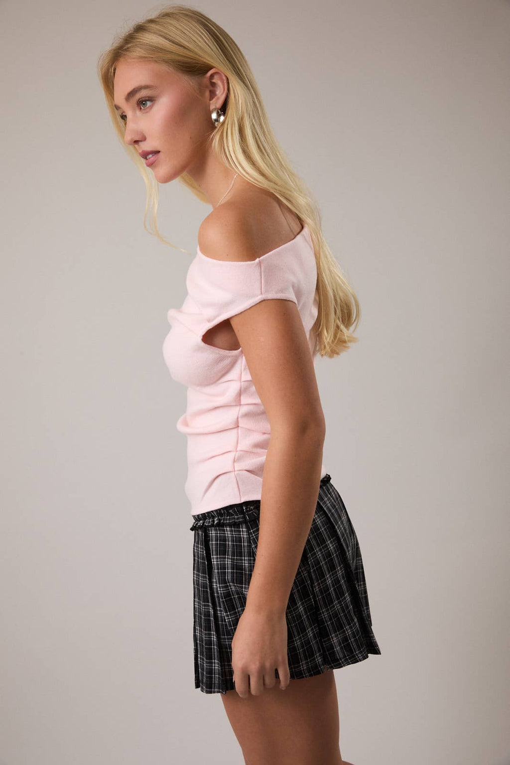 Off-the-Shoulder Sweater Top