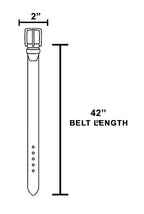 Oval Concho Disc Vegan Leather Link Belt