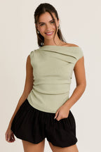 Off-the-Shoulder Sweater Top