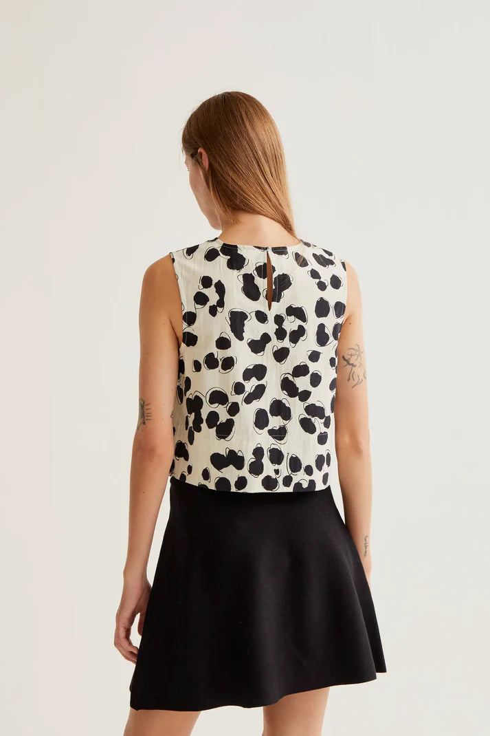 Dalmatian Print Top