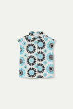 Waterfall Print Button Up Shirt