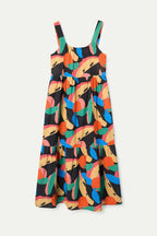 Big Fruit Print Maxi Dress