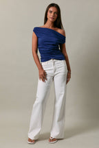 Off the Shoulder Top with Ruching