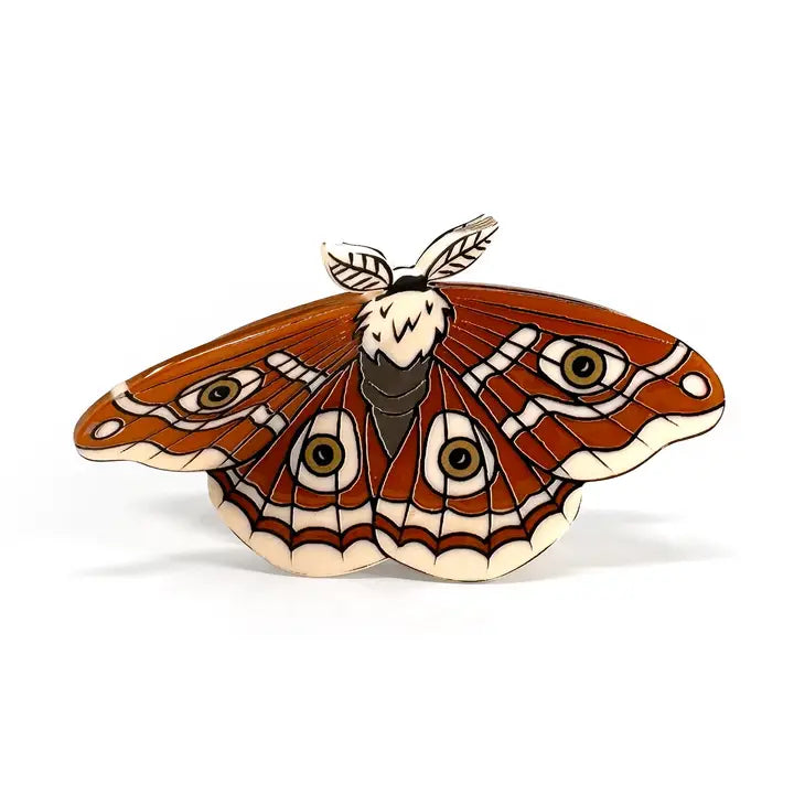 Lunar Moth Hairclip