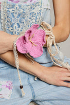 Handmade Trim Detail Crochet Flower Belt
