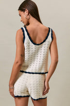 Contrast Sweater Tank