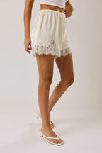 Lace Trim Shorts