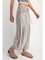 Wide Leg Striped Pants