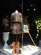 Brown Plaid Avie Dress