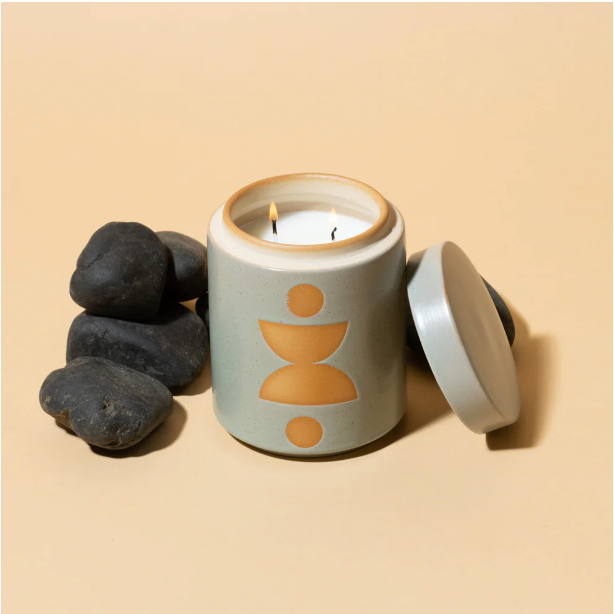 Ceramic Candle with Lid