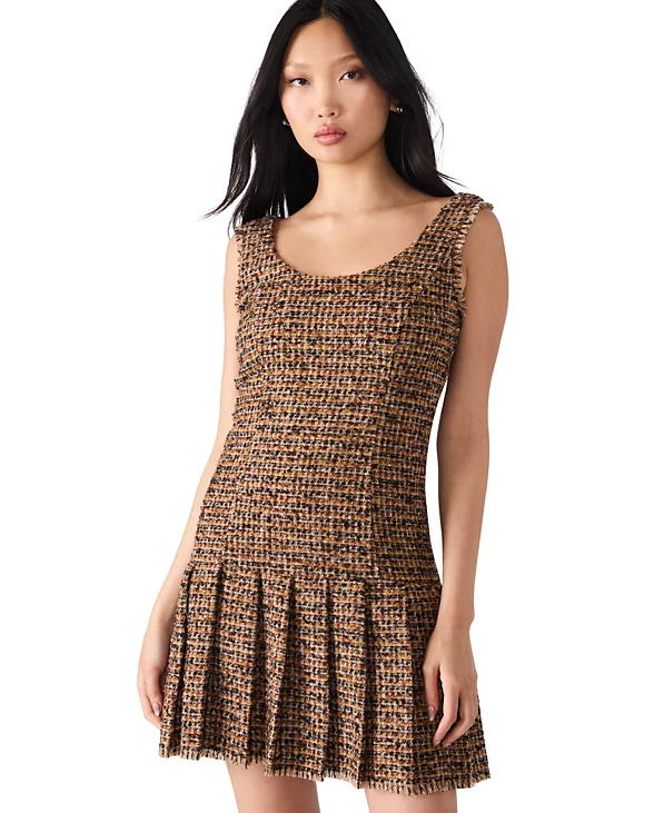 Brown Plaid Avie Dress