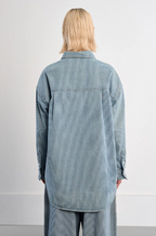 Striped Denim Overshirt