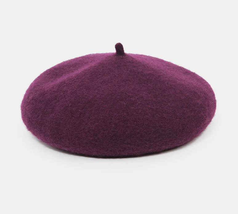Wool Solid Beret