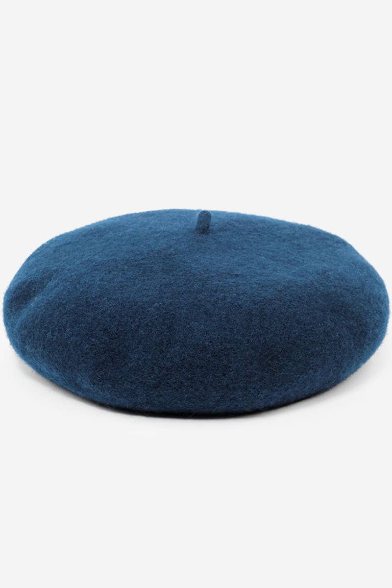 Wool Solid Beret