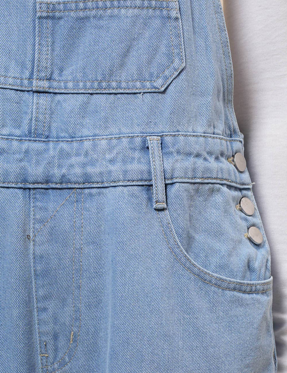 Loose Fit Denim Overalls
