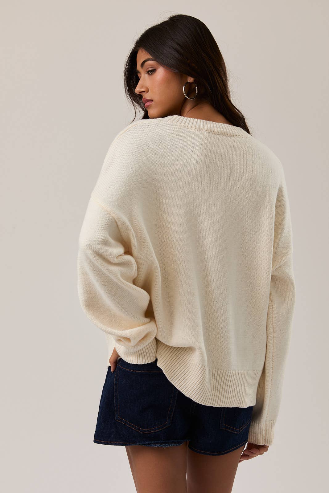 Crew Neck Strawberry Sweater