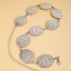 Floral Concho Western Chain Belt