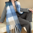 Plush Plaid Scarf