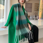Plush Plaid Scarf
