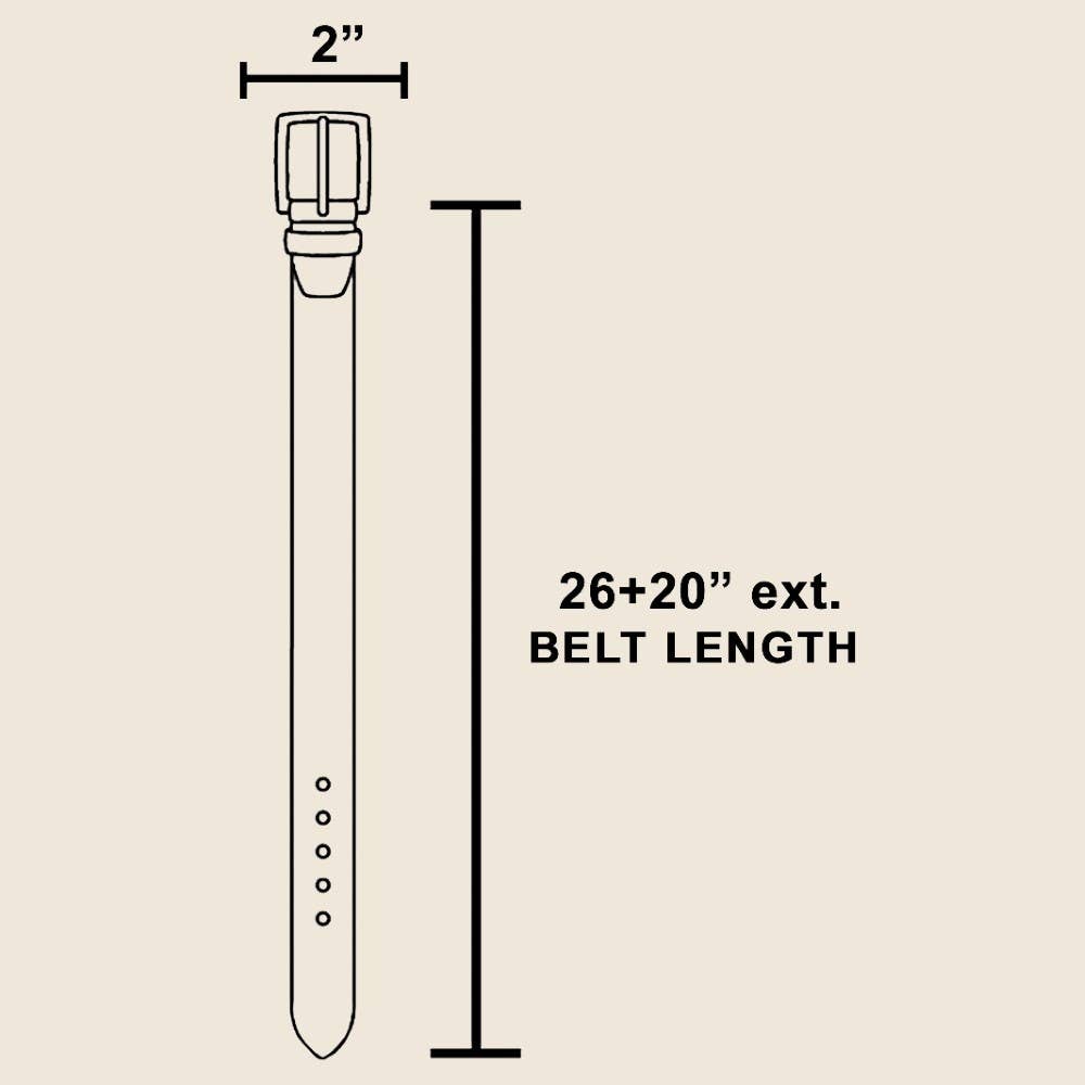 Oval Western Concho Chain Link Belt