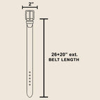 Oval Western Concho Chain Link Belt