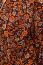 FALL FLORAL PRINT CORDUROY BOMBER JACKET
