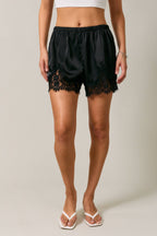 Lace Trim Shorts