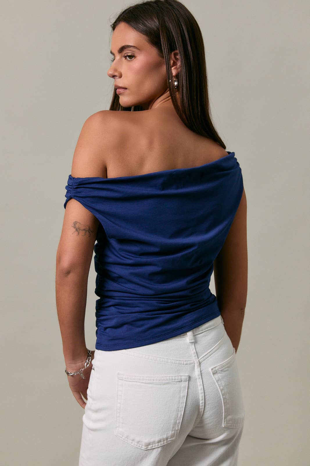 Off the Shoulder Top with Ruching