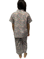 Cotton Pajama Shirt-White Blue