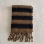 Blue-Brown Stripe Scarf