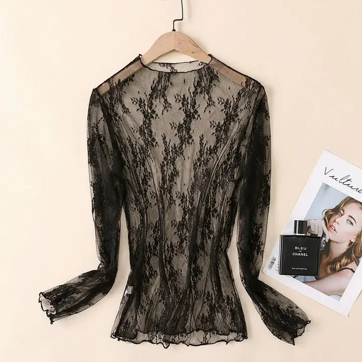 Long Sleeve Lace Top