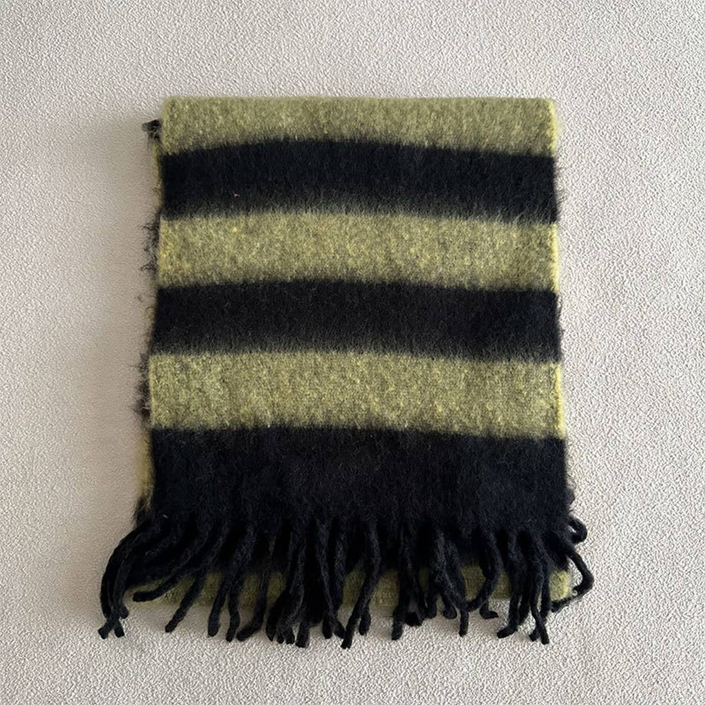 Blue-Brown Stripe Scarf